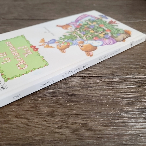 Vintage 90s 1990 Is It Christmas Yet? Amye Rosenberg Golden Book Mice - Picture 5 of 6